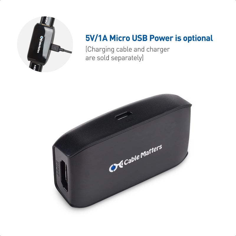 Cable Matters موصل كابل ماترز النشط 8K HDMI 2.1، يدعم حتى 26 قدم (8K@60Hz) / 35 قدم (4K@60Hz)، معزز إشارة HDMI / مكرر مع HDR لجهاز PS5، Xbox Series X/S، سلسلة RTX 30/40، RX 7900، Apple TV - Image 4